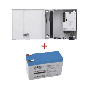 Kit / Fuente  regulada de 11 – 15 V @ 5A / Capacidad de respaldo / Modelo PL12DC5ABK + Batería incluida LK712