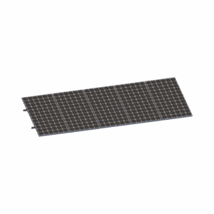 Kit De Minirieles Para Panel Solar Arreglo 1X5 Para Instalación Plano En Lámina
