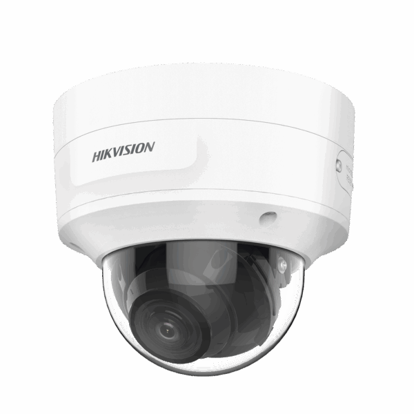 Domo IP 8 Megapixel (4K) / Lente Mot. 2.7 a 13.5 mm / 40 mts IR EXIR / Exterior IP66 / IK10 / DARKFIGHTER / Audio y Alarma I/O / PoE+ / ONVIF / Micro SD / 4 Analíticos: AcuSense, Deteccion Facial, Conteo de Personas por Cruce y Zona