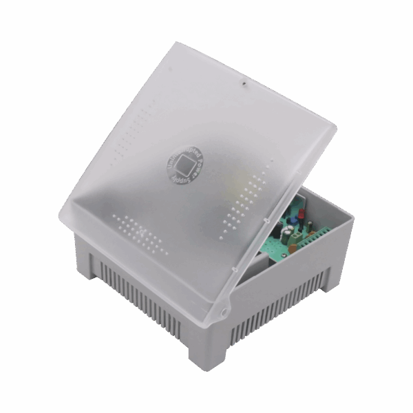 Fuente de Alimentación con Gabinete de 4 Salidas de 11 - 15 Vcc / 5 Amper /  Voltaje de Entrada: 96 - 264 Vca / Soporta Protección contra Sobrecorriente de Salida, Protección contra Cortocircuito / Led Indicador