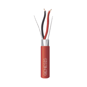Bobina de 152 Metros de Alambre / 2 x 18 AWG / Riser / BLINDADO / Tipo FPLR / Color Rojo / Para Aplicaciones en Sistemas de Detección de Incendio y Sistemas de Evacuación