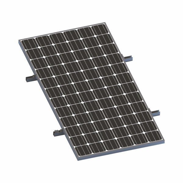Kit De Minirieles Para Panel Solar Arreglo 1X1 Para Instalación Plano En Lámina