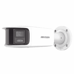[FlexVu] [ PROTECCIÓN ACTIVA ] Bala IP Panorámica 8 Megapixel (4K) / 2 Lentes 4 mm (180°) / Imagen a Color 24/7 (ColorVu) / PoE / WDR 130° / IP67 / ACUSENSE / Luz Estroboscópica y Alarma Audible / 40 mts Luz Blanca / Micro SD