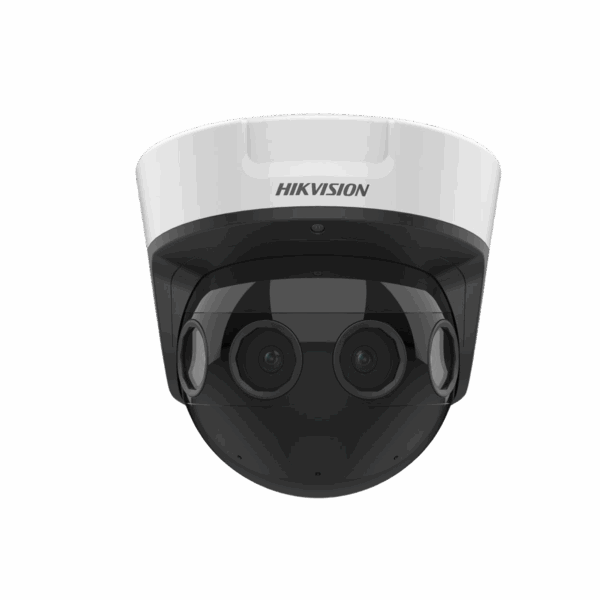 PanoVu Series / Vista Panorámica 180° / 16 Megapixel en Total / 4 Lentes 2.8 mm (4 Lentes 4 Megapixel) / 20 mts IR / Exterior IP67 / IK10 / 12 Vcc / PoE+ / Micro SD