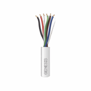 Bobina de 305 Metros / Cable de Cobre / 6 x 18 AWG  / Plenum / Para Interior / Color Blanco / Para Aplicaciones de Alarmas de Intrusión/Control de Acceso/ Automatización / Interfonos y Tv Porteros