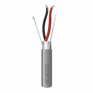 Bobina de 305 Metros / Cable 2 x 18 AWG / Color Gris / Blindado / Riser / Aplicaciones de Audio Control de Acceso y Automatización