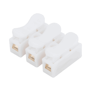 Conector tipo PUSH de 3 Contactos / Para una Conexión Rápida / Puentes de Cables