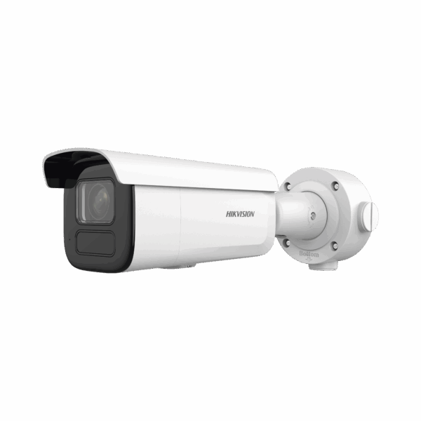 Bala IP 6 Megapixel / Lente Mot. 2.7 a 13.5 mm / 60 mts IR EXIR / Exterior IP67 / IK10 / DARKFIGHTER / PoE+ / Micro SD / Audio y Alarmas I/O / 4 Analíticos: AcuSense, Deteccion Facial, Conteo de Personas por Cruce y Zona