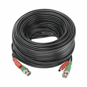 Cable coaxial ( BNC RG59 ) + Alimentación / SIAMÉS / 20 Metros / 100 % COBRE / Para Cámaras 4K  / Uso interior y exterior