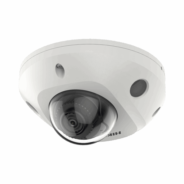 Mini Domo IP 4 Megapixel / Lente 2.8 mm / 30mts IR EXIR / Micrófono Integrado / Exterior IP67 / IK08 / PoE / DARKFIGHTER / Alarmas y Audio I/O / ONVIF / Micro SD / 4 Analíticos: AcuSense, Deteccion Facial, Conteo de Personas por Cruce y Zona