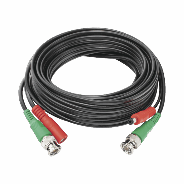Cable coaxial ( BNC RG59 ) + Alimentación / SIAMÉS / 5 Metros / 100 % COBRE / Para Cámaras 4K  / Uso interior y exterior