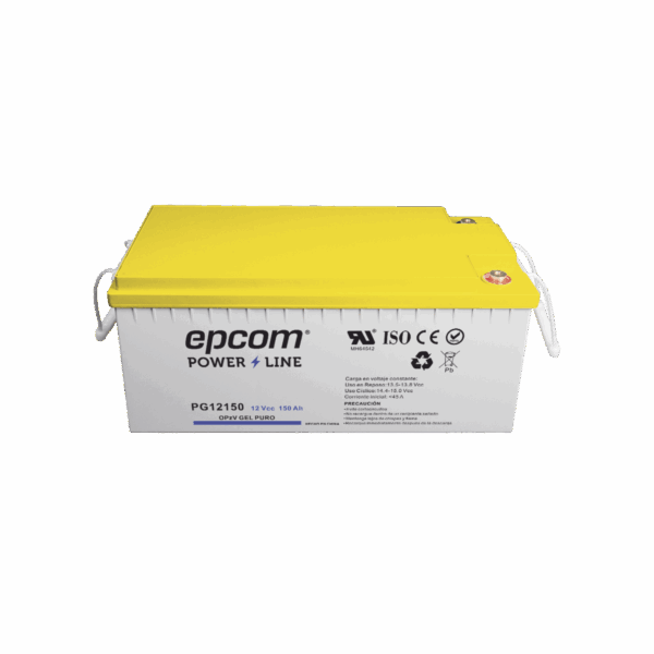 Batería de GEL PURO OPzV / 12 V @ 150 Ah / Ciclo profundo / Uso en Aplicaciones Fotovoltaicas y de Respaldo