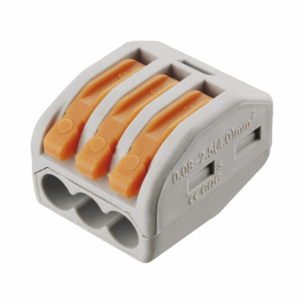 Conector Compacto para 1 Cable de Entrada 2 Cables de Salida / Cables Compatibles 12AWG-28AWG