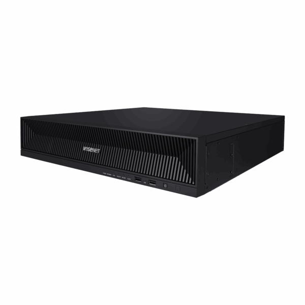 NVR de 16 canales / 32MP / Hasta 4 Discos Duros / Switch PoE+ 16 puertos / Wisenet P2P / H.265 & WiseStream