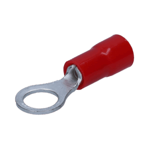 Terminal tipo ojo / 3 / 16″ / 22 – 16 AWG / Rojo / Paquete de 25 piezas.