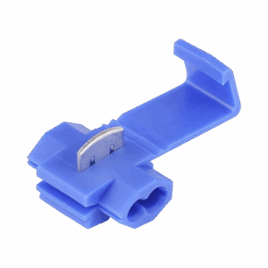 Terminal tipo almeja / 18 – 14 AWG / Azúl / Paquete de 25 piezas.