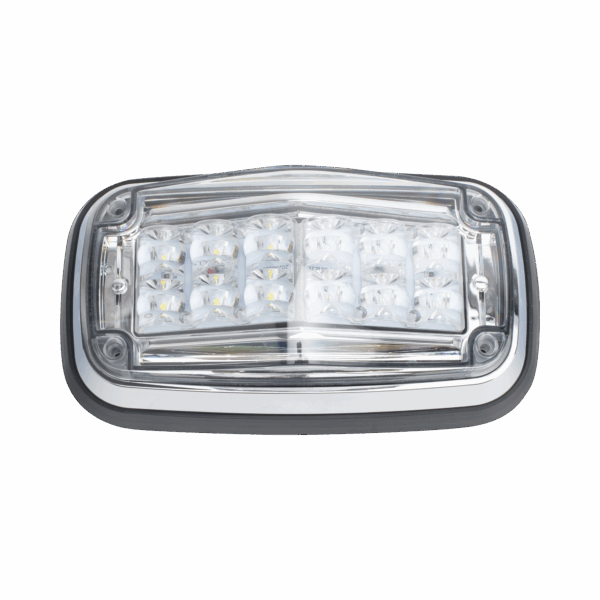 Luz de advertencia 8 X 4", Color Rojo / Claro, IP67, SAE, Ideal para Ambulancias