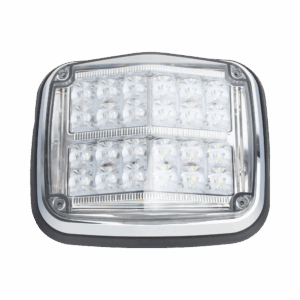 Luz de advertencia de 8 X 6″, Color Rojo / Claro, SAE,  IP67, Ideal para Ambulancias