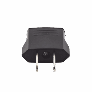 Adaptador de enchufe europea a americano, Calidad PREMIUM @ 6 A ; 110 – 250 Vca