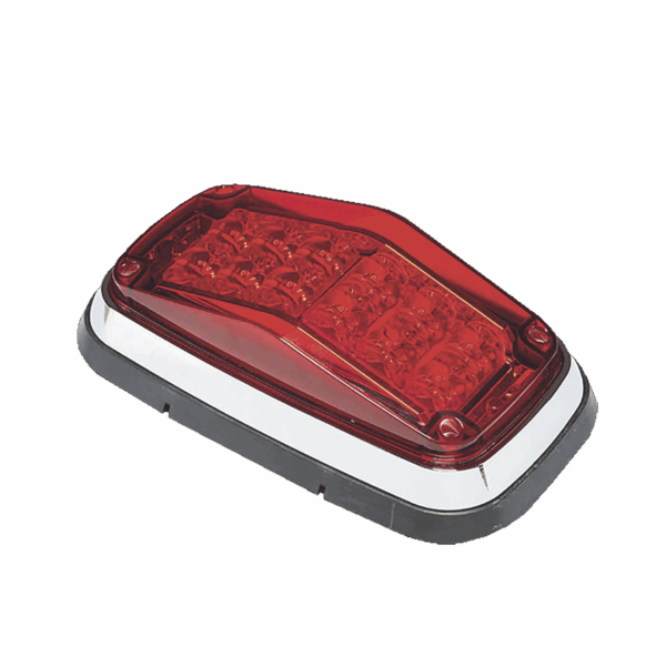 Luz de advertencia 8 X 4", Color Rojo, IP67, SAE, Ideal para Ambulancias
