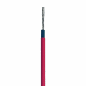 Cable Fotovoltaico Rojo / Cobre Estañado / 6 mm² (10 AWG) / 2000V / Rollo 100m / UL 4703 y TUV