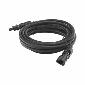 Cable Fotovoltaico 2.5 m, Negro, Calibre 10 AWG con Terminales MC4 en Ambos Extremos