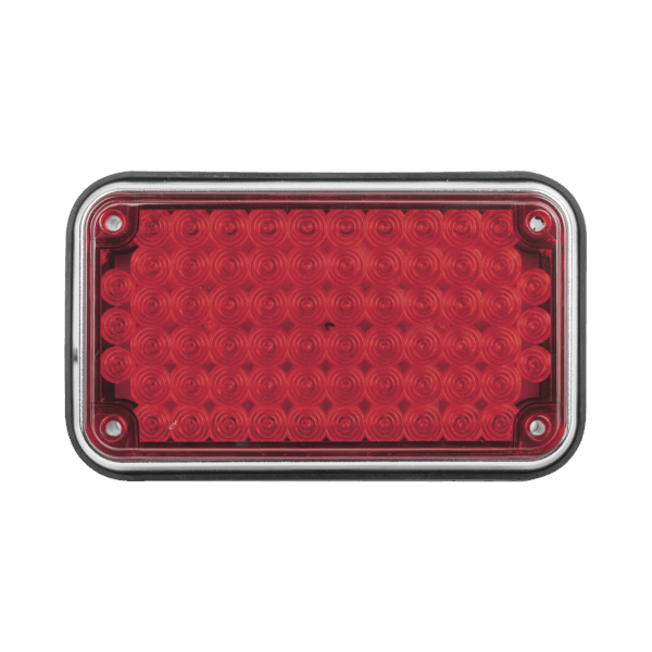 Luz de Advertencia de 6X4", Color Rojo, Ideal para Ambulancias