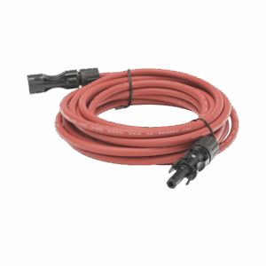 Cable Fotovoltaico, 2.5 m, Rojo, Calibre 10 AWG con Terminal MC4-M en Ambos Extremos