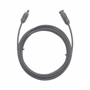 Cable Fotovoltaico / 1 metro / Color Negro / Calibre 10 AWG / Terminal MC4-Macho y Hembra en  ambos extremos