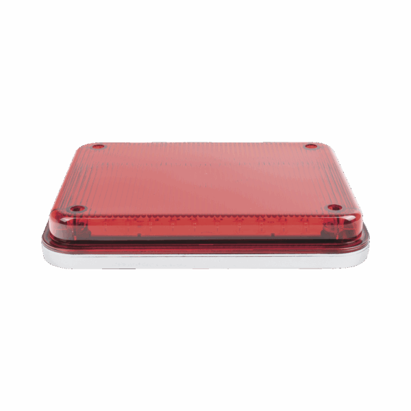 Luz de Advertencia de 9X7", Color Rojo, Ideal para Ambulancias