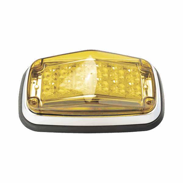 Luz de advertencia 8 X 4", Color Ámbar, IP67, SAE,  Ideal para Ambulancias