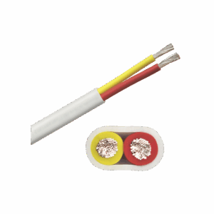 Rollo de cable plano grado marino calibre 10, de 2 conductores (rojo y amarillo) de 100 pies (30.48 m).