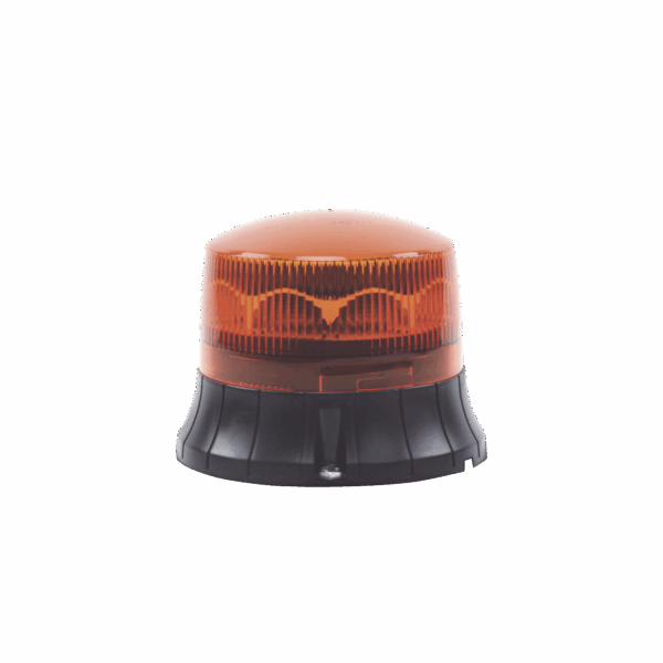 Burbuja LED giratoria de color ámbar, 9 LEDs, montaje permanente