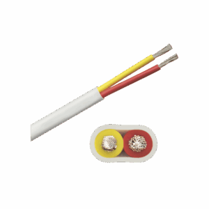 Rollo de cable plano grado marino calibre 12, de 2 conductores (rojo y amarillo) de 100 pies (30.48 m).