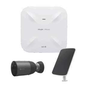 Kit de Cámaras Wi-Fi  con Access Point/ Incluye 1 Cámara de Batería  CS-BC1C / 1 Pane solar Mod. CS-CMT-SOLARPANEL-C / 1 Access Point RG-RAP6260(G)