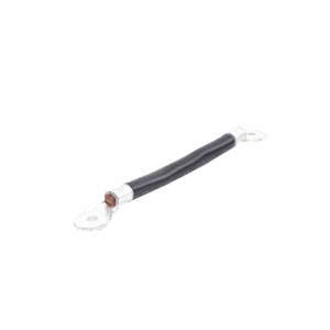 Cable para Baterías, 0.2m, Negro, Calibre 2 AWG con Terminales de Ojo en Ambos Extremos