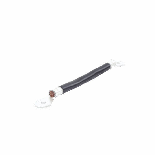 Cable para Baterías, 0.2m, Negro, Calibre 2 AWG con Terminales de Ojo en Ambos Extremos