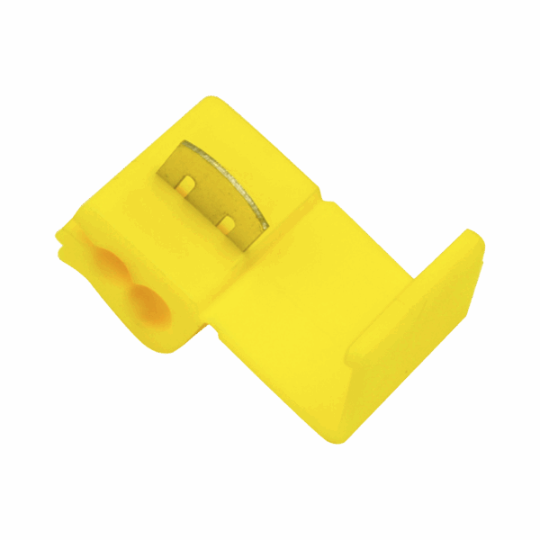 Terminal tipo almeja / 12 - 10 AWG / Amarillo / Paquete de 25 piezas.