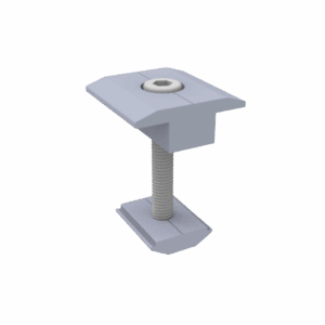 Sujetador Intermedio 30 mm para montaje de paneles solares en riel 5 Y 8