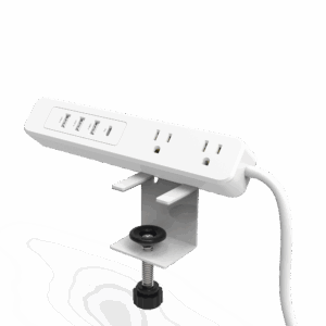 Multicontacto con Montaje para Escritorio / Carga Rápida para 65 W / 3 x Nema 5-15P / 2 x USB-A (5V @3A) / 1 x USB-C (65W)