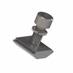 Conector N con tornillo para fijación en riel 5 y 8