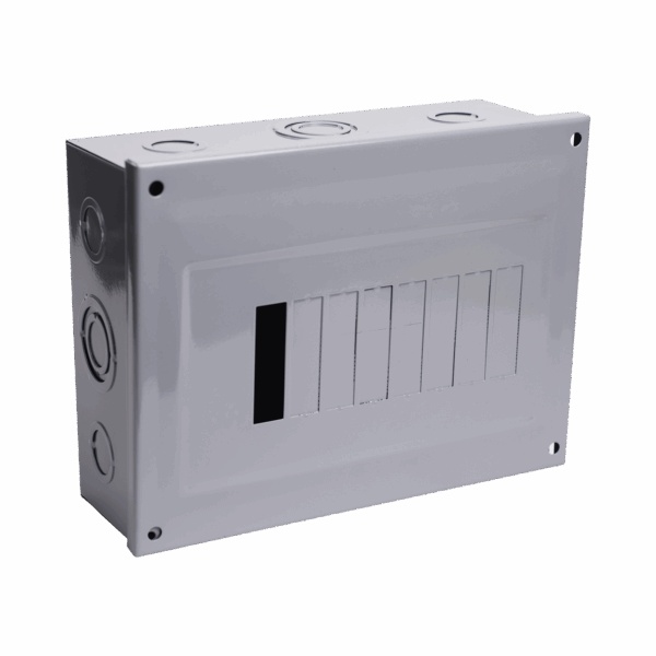 Centro de Carga para Sobreponer, 08 Polos, 100 A, 1 Fase 3 Hilos, 120/240 V AC, 60Hz