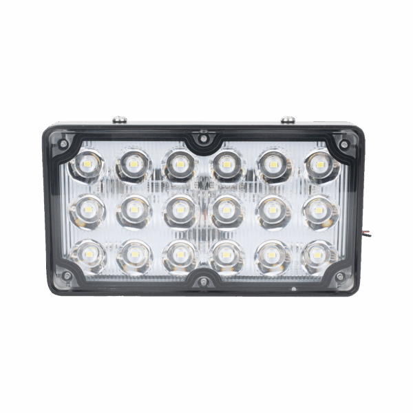 Luz de Escena de 6X3", Color Claro, Ideal para Ambulancias y Vehiculos de Trabajo