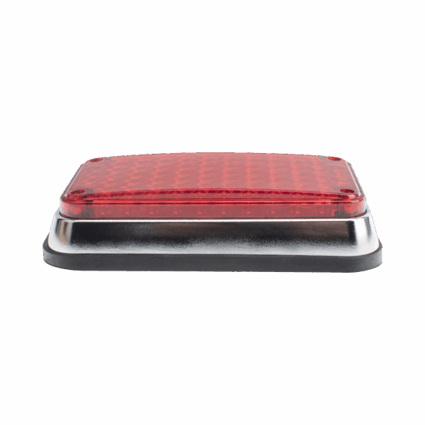 Luz de Advertencia de 6X4", Color Rojo, Ideal para Ambulancias
