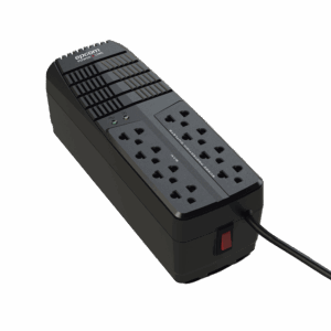 Regulador de Voltaje 2000 VA-1000 W / 4 Contactos con AVR / 4 Contactos con Supresor de Picos / Protección RJ11