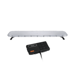 Barra de luces LED de 46″ Rojo/Azul , De 132 LEDs, Controlador Incluido, Ideal para Equipar Unidades de Seguridad Publica