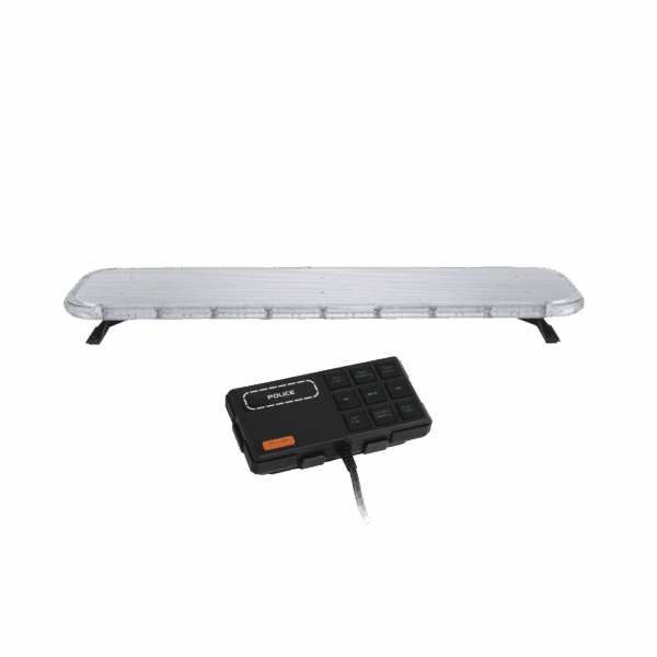 Barra de luces LED de 46" Rojo/Azul , De 132 LEDs, Controlador Incluido, Ideal para Equipar Unidades de Seguridad Publica