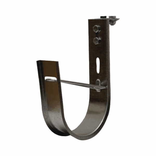 Soporte (Gancho) tipo J-Hook, hasta 14 cables Cat6, ideal para soportar cableado en los espacios de manipulación al aire, Para instalación en interior
