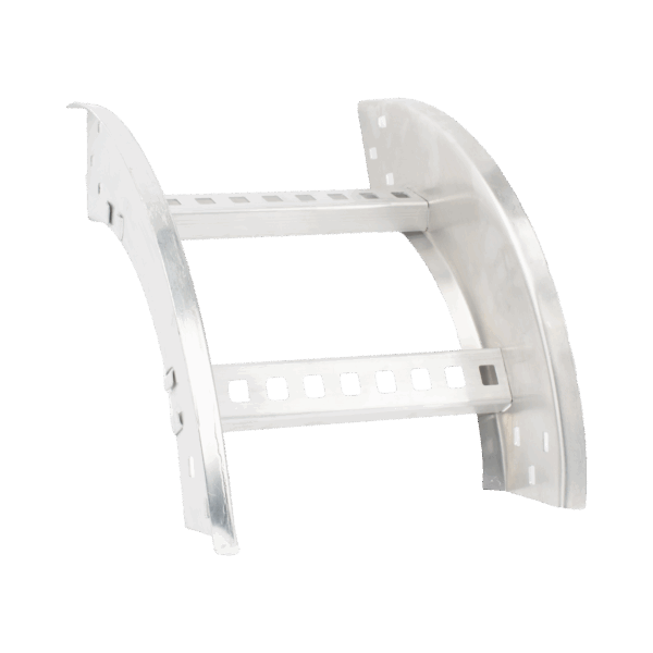 Curva Vertical Exterior de Aluminio de 90° Perfil Z / Peralte 3 1/4" / Ancho 9" / Radio 8" / Incluye Tornillería (CHVE90EZ314R8X9AK)