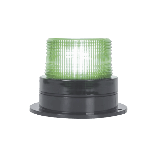 Burbuja Brillante de Larga Vida Útil, con 8 LEDs Color Verde, Domo Verde, 110 Vca